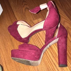 Burgundy heels